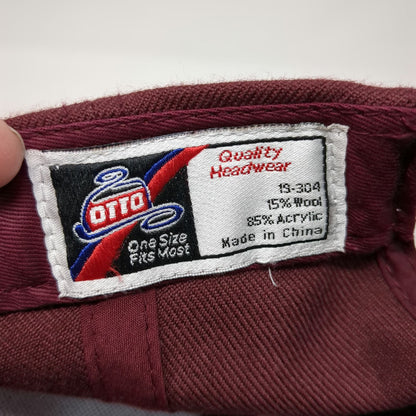 Otto Baseball Cap Red One Size Belmar Deli USA Italy Flag Embroidered Hat