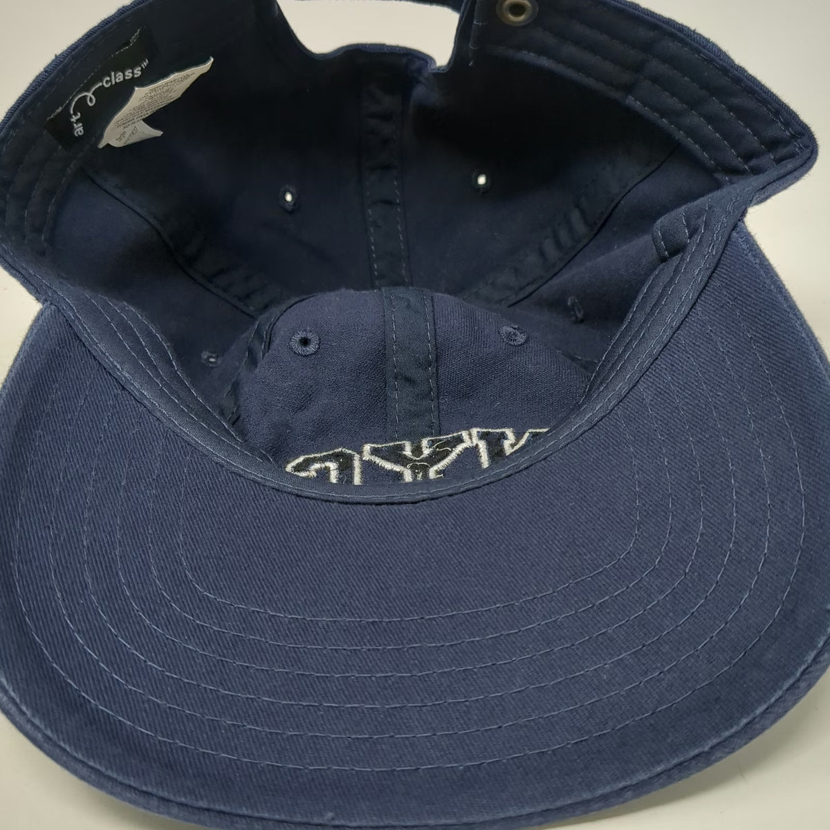 Art Class Baseball Cap Blue One Size NYC Embroidered Slideback Cotton Hat OSFM