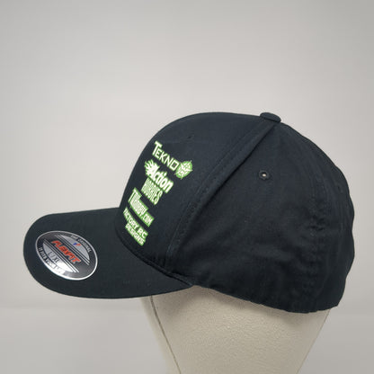 Tekno Action Hobbies Shane Lavarello Fitted Hat Black XL Flexfit Yupoong