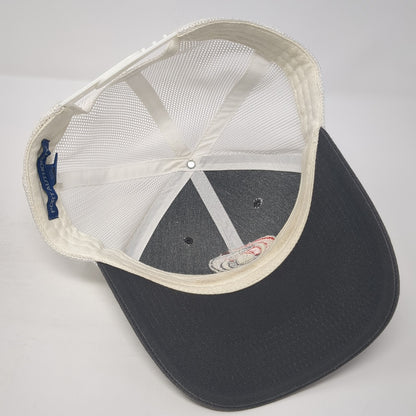 Port Authority Trucker Hat Gray One Size Adjustable Mesh Back Embroidered