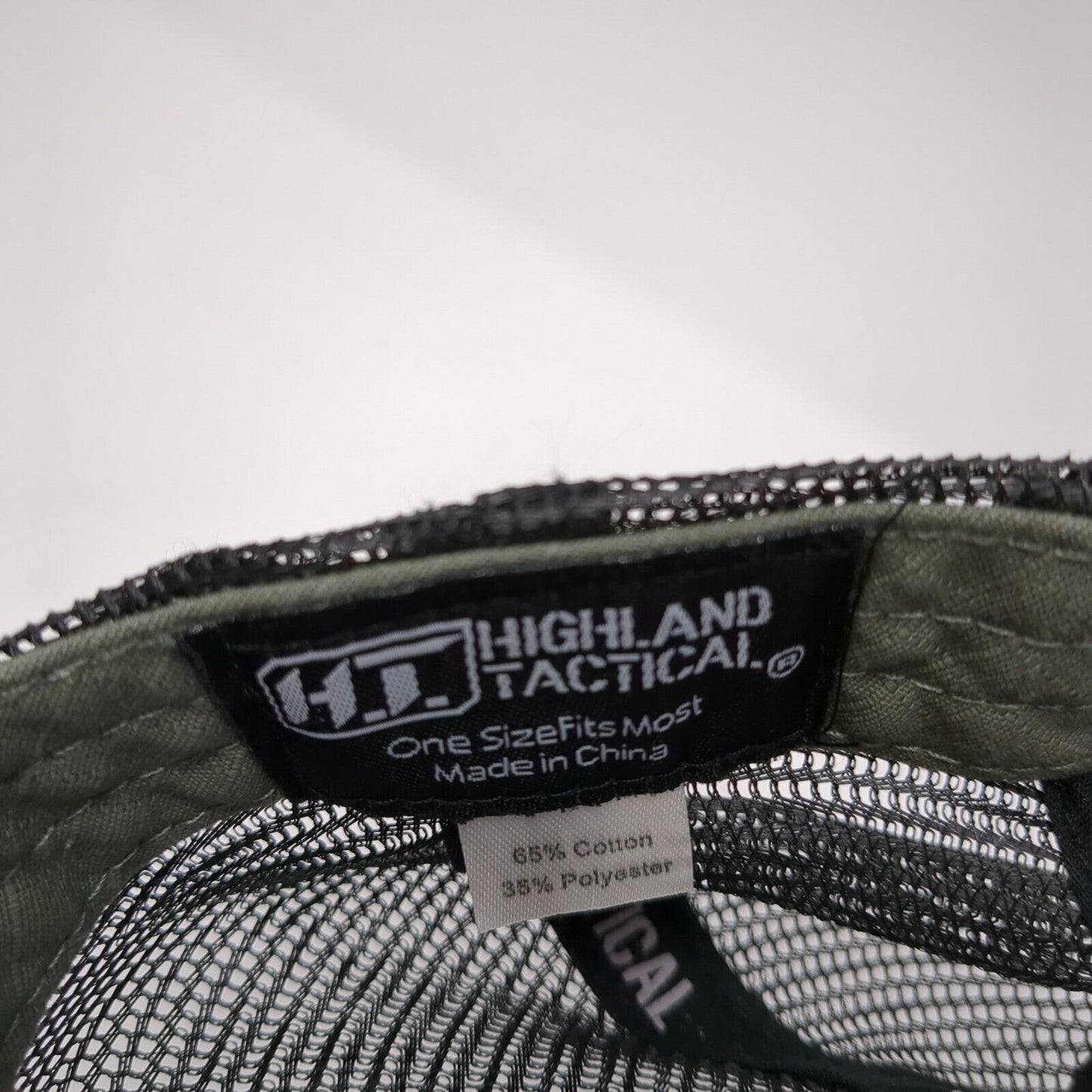 American Flag Mesh Back Trucker Hat Gray One Size Highland Tactical