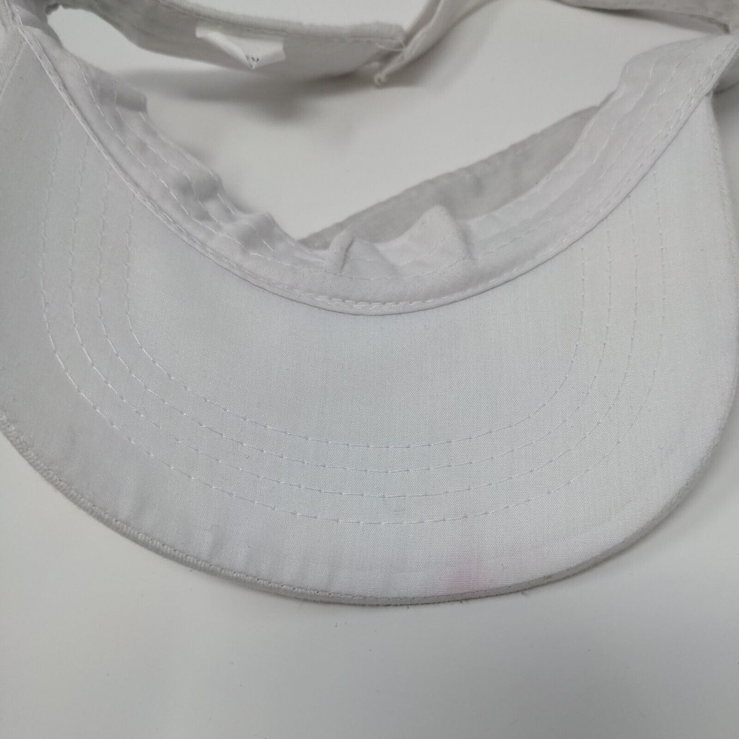 Unbranded Strapback Sun Visor Hat White OSFM Adjustable Solid Blank