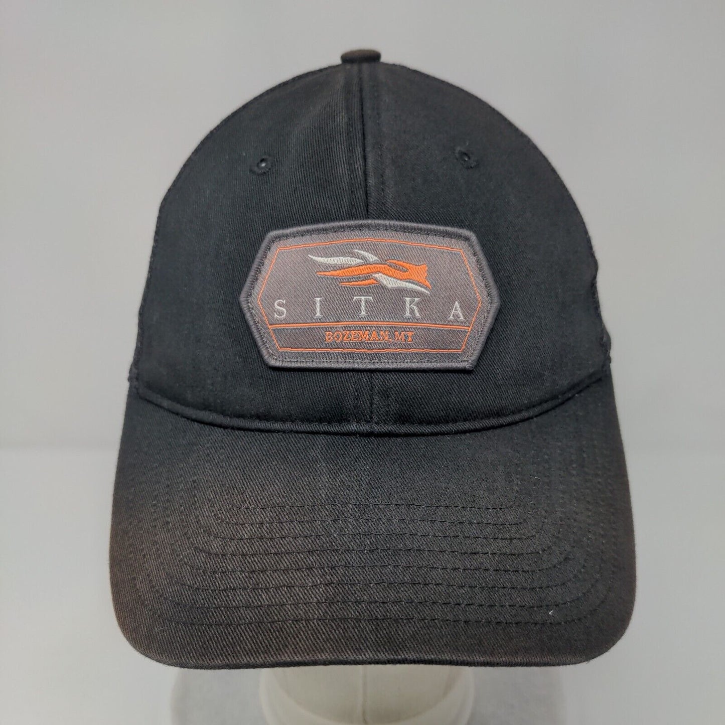 SITKA Bozeman MT Snapback Trucker Hat Black OSFA Adjustable Mesh Back 6 Panel