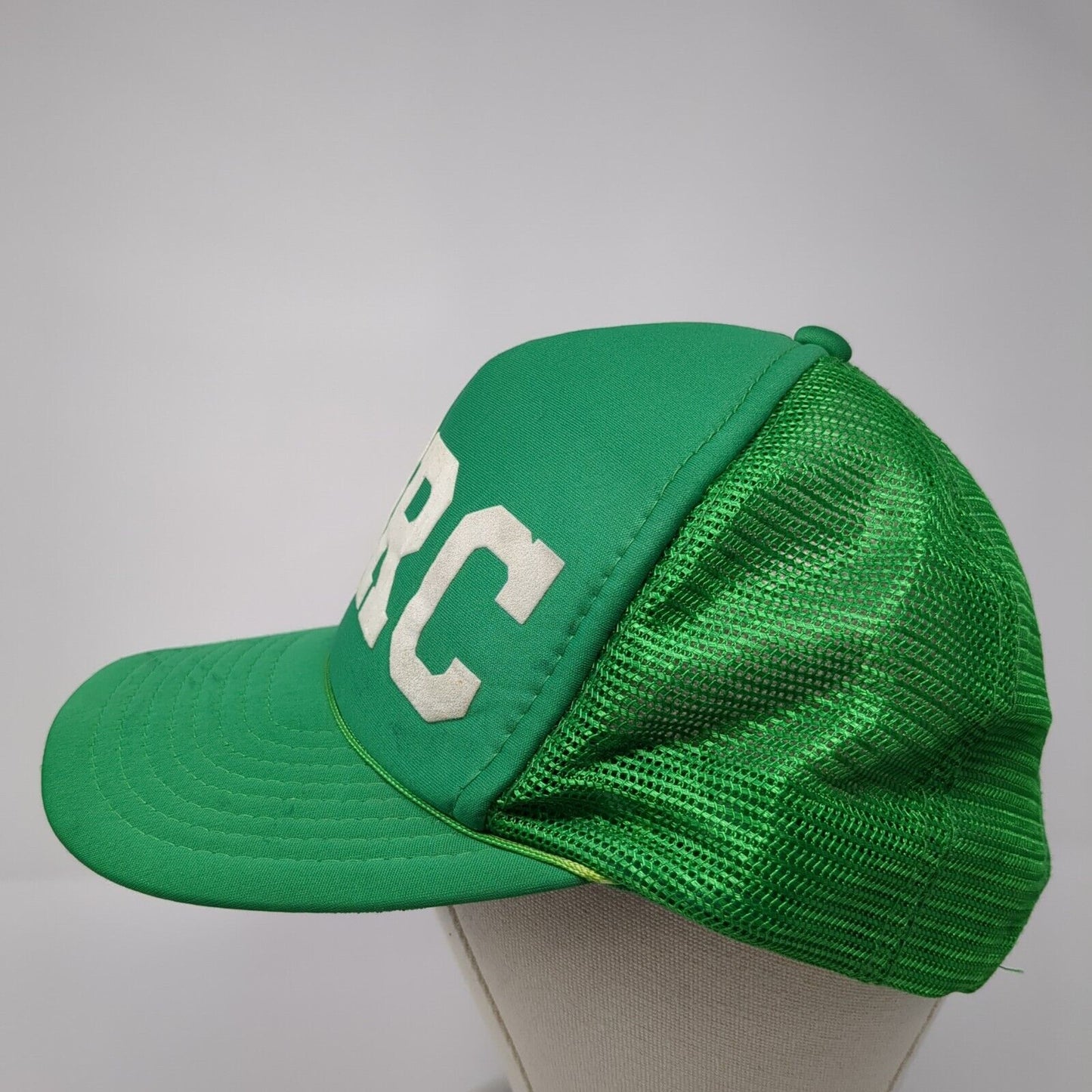 Porc Snapback Mesh Back Rope Trucker Hat Green One Size Adjustable