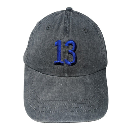 Number 13 Reberry Air Racing Slideback Hat Gray One Size Port & Company