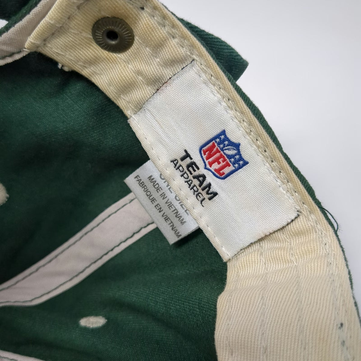 NFL Team Apparel New York Jets Green One Size Cap Hat Side Brim Logo Embroidery