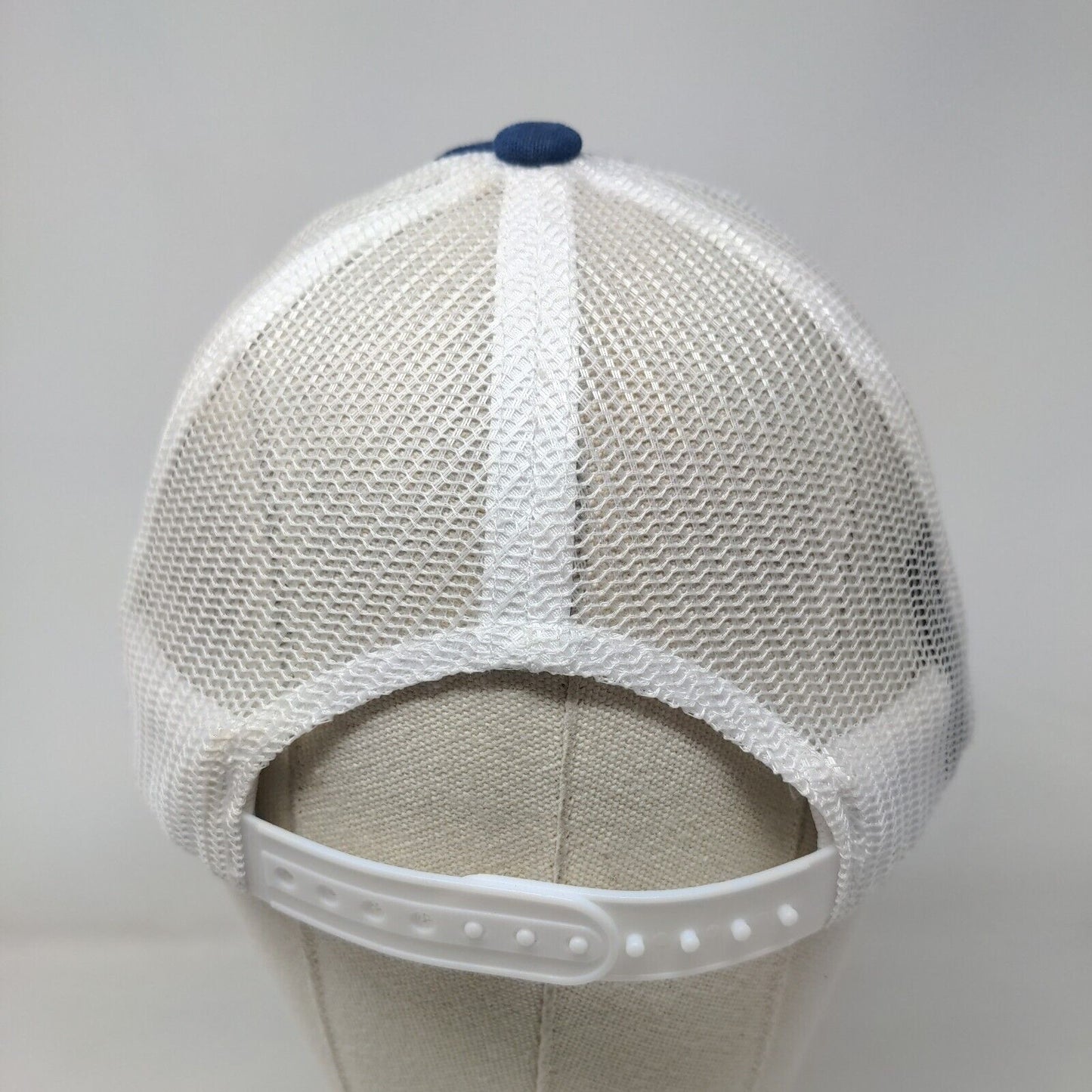 Brixton Snapback Trucker Hat Blue One Size Adjustable Mesh Back Fishing Nets