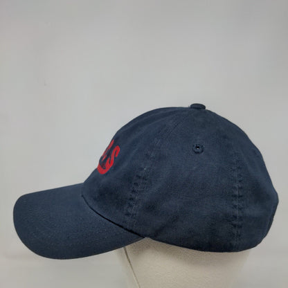 USCS Strapback Hat Blue One Size Adjustable Embroidered 6 Panel Imperial