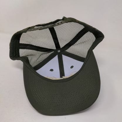 Cabela's Club Snapback Mesh Back Trucker Hat Green One Size Embroidered