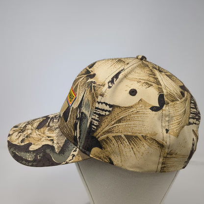 GO USA Les Schwab Tires Camo Hat Snapback Beige One Size Hunting Camouflage Logo