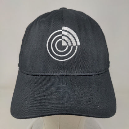 Flexfit Fitted Hat Black Small-Medium Embroidered Logo 6 Panel Yupoong