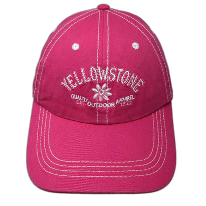 Park Mountain Baseball Cap Pink One Size Yellowstone Flower Contrast Stitching