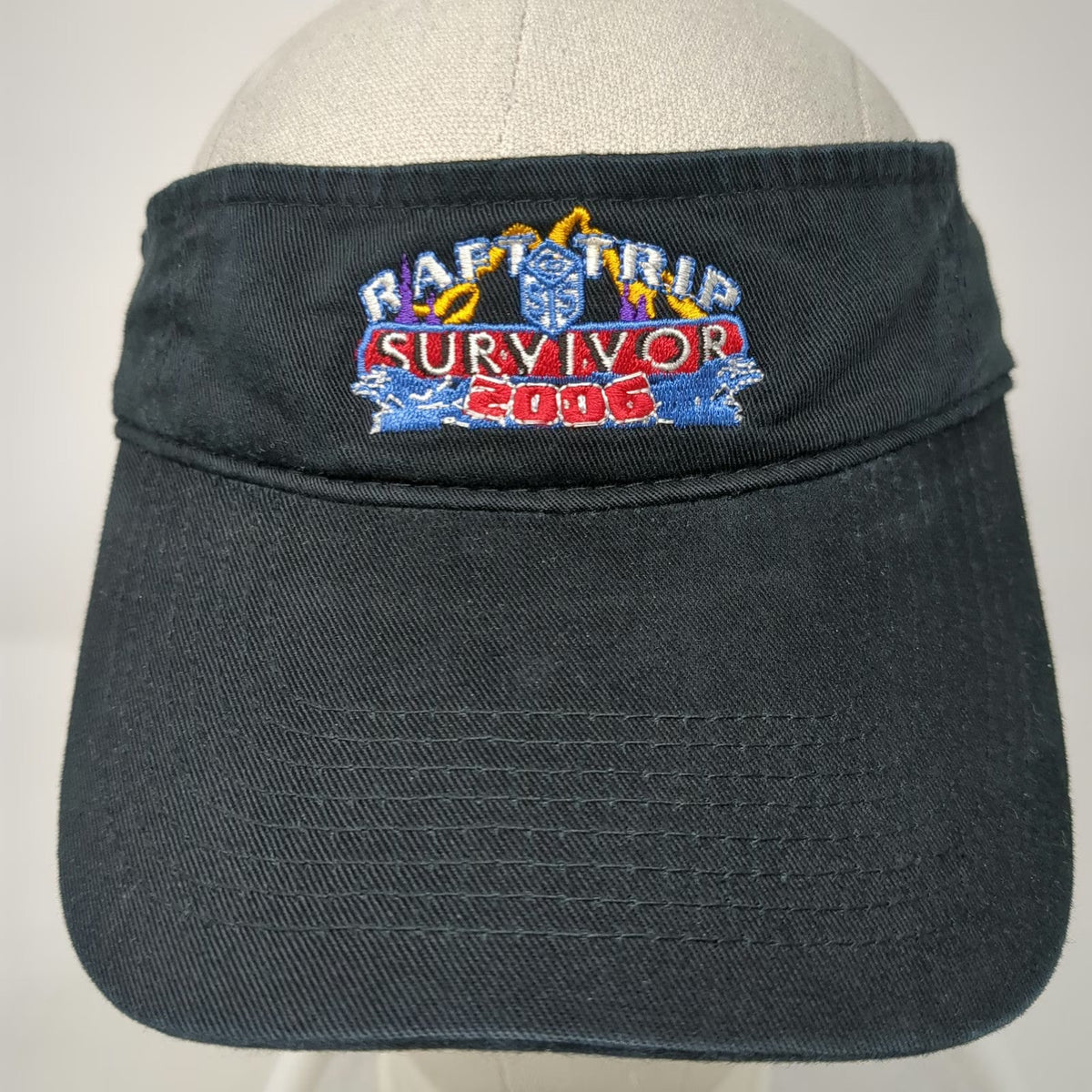 Port & Company Visor Black One Size Raft Trip Survivor 2006 Hat Embroidered