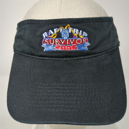 Port & Company Visor Black One Size Raft Trip Survivor 2006 Hat Embroidered