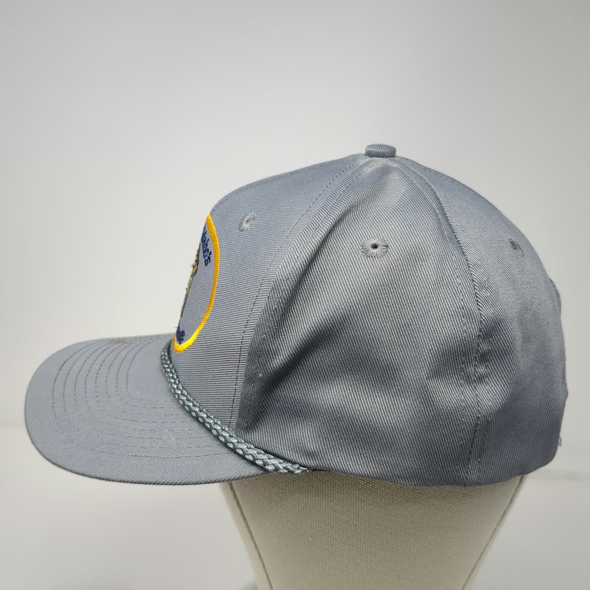 MountainTop Marketing Snapback Gray Idaho Fish Game Wildlife Rope Hat Vintage