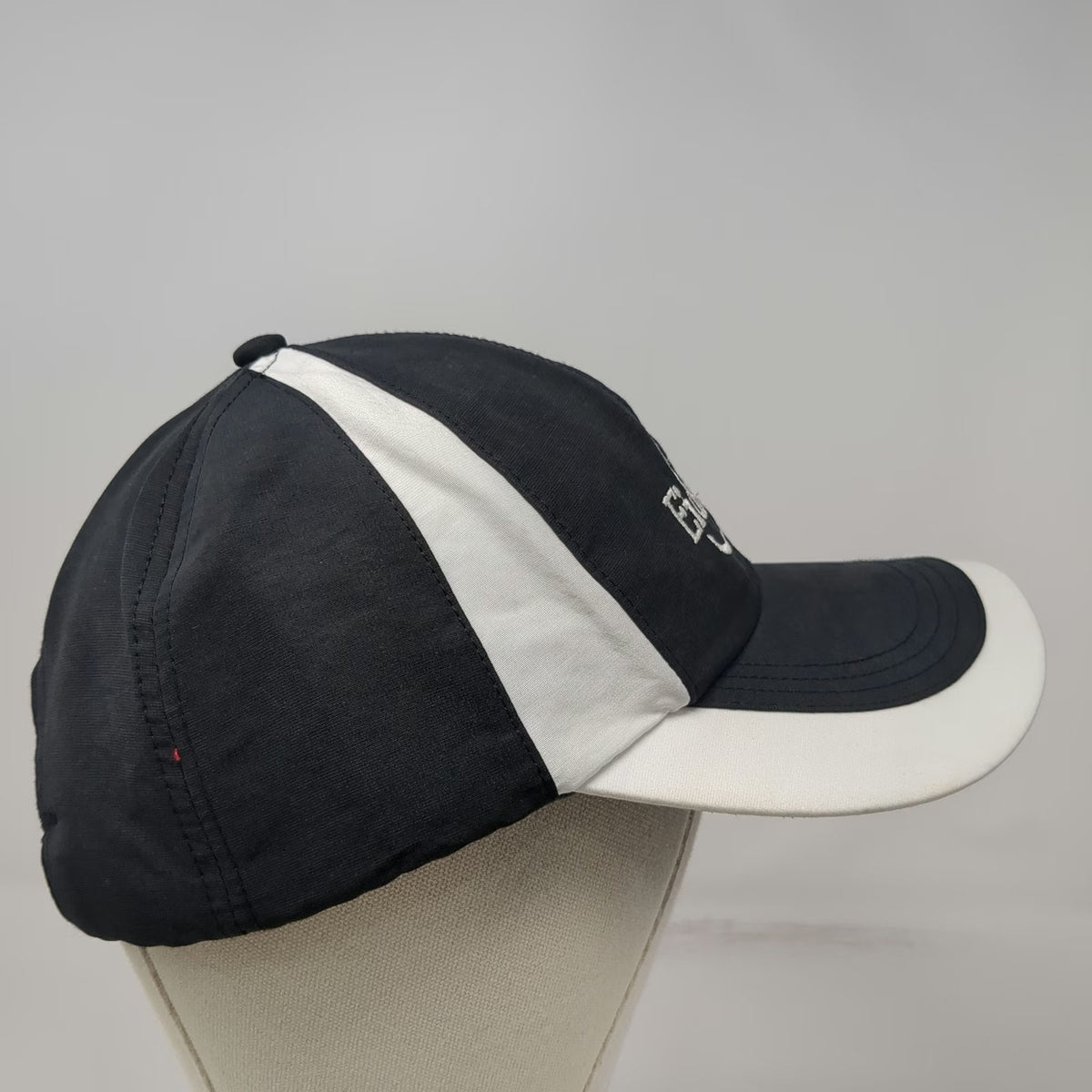 Nike Baseball Cap Black White One Size Eide Bailly Golf Swoosh Strapback Hat