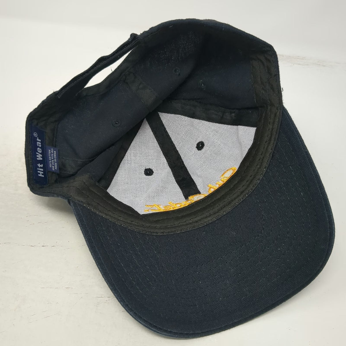 Hit Wear Baseball Cap Black One Size Cub Cadet Embroidered Logo Strapback Hat