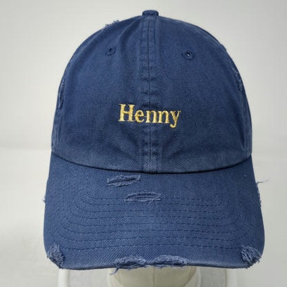 KBETHOS Baseball Cap Blue One Size Henny Embroidery Cotton Slideback Buckle Hat