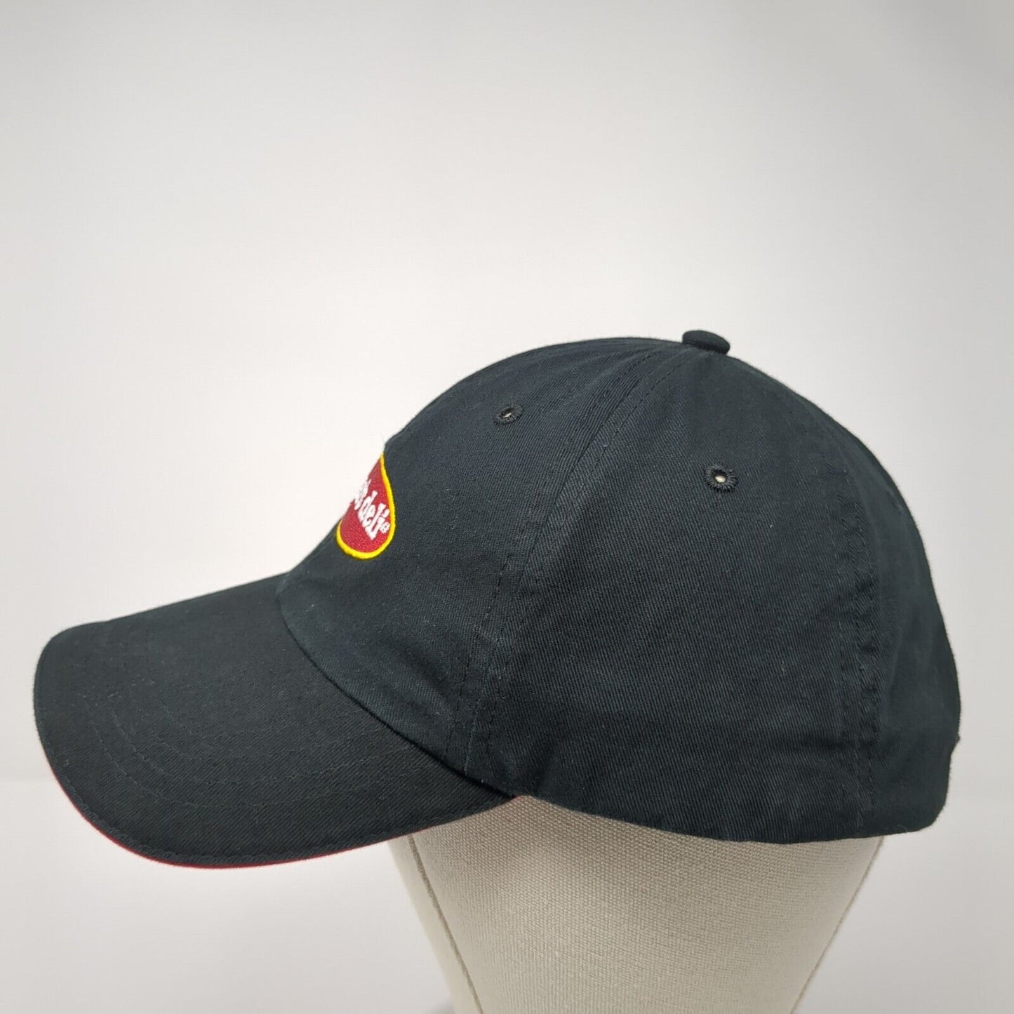 Jason's Deli Strapback Hat Black One Size Solid Adjustable Embroidered