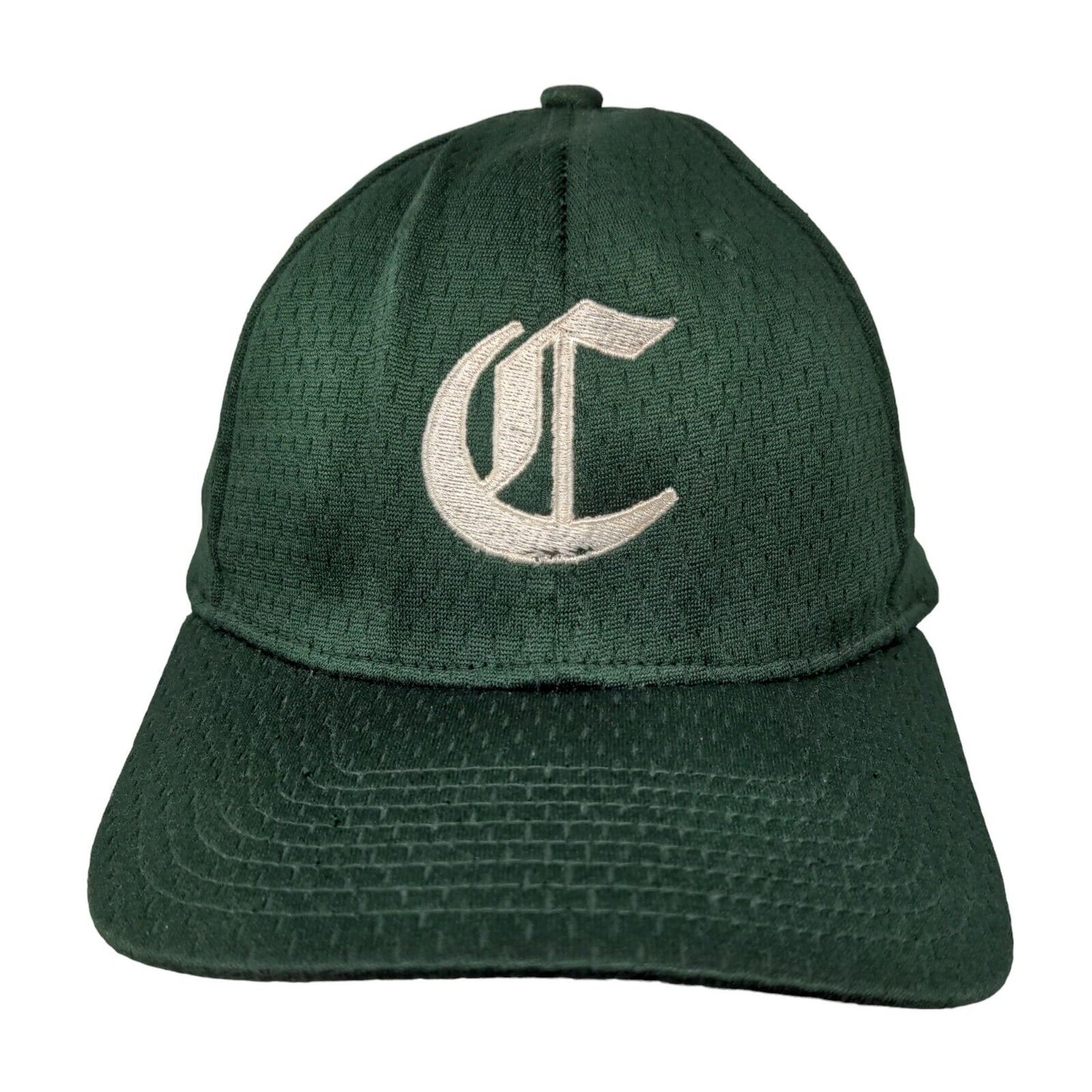 Richardson Fitted Hat Green S/M Embroidered Pro 495 Vented Holes