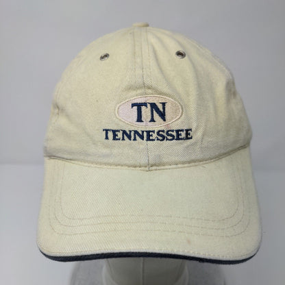 TN Tennessee Slideback Hat Yellow OSFA Embroidered Solid Fahrenheit
