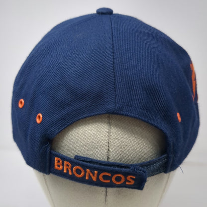 Denver Broncos NFL Reebok Blue Orange White One Size Embroidered Strapback Cap
