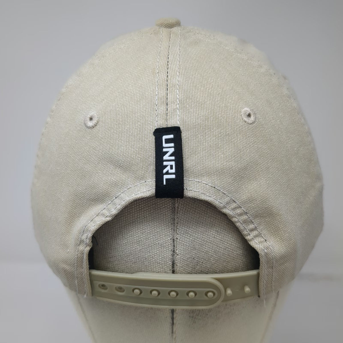 UNRL Snapback Beige One Size Square Patch Polyester Mid Pro Supply Co Hat