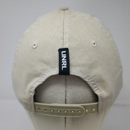UNRL Snapback Beige One Size Square Patch Polyester Mid Pro Supply Co Hat