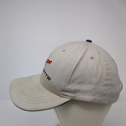 Corvette Slideback Baseball Cap Gray One Size Adjustable Embroidered 6 Panel