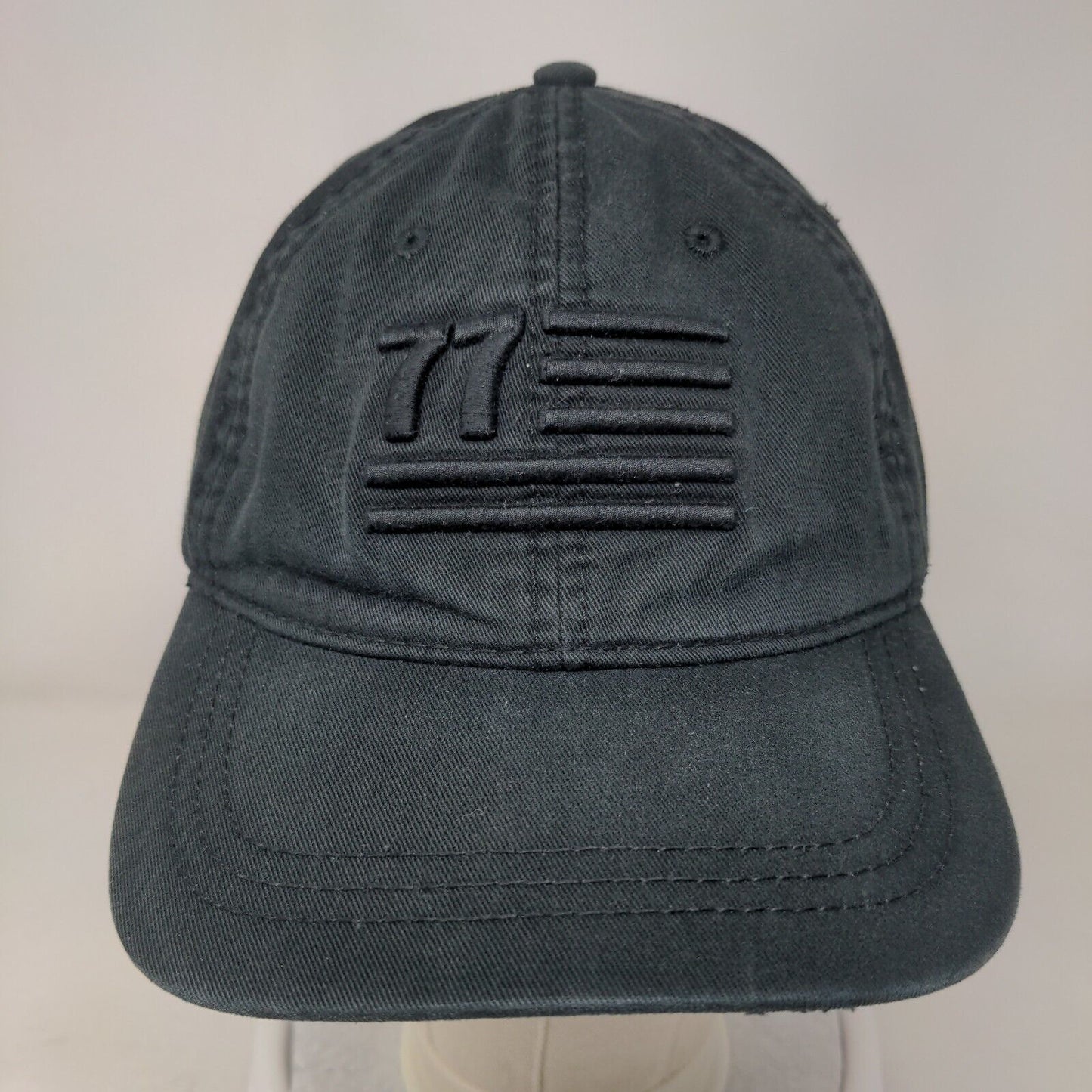 77 USA Flag Slideback Hat Black One Size Adjustable American Eagle Outfitters