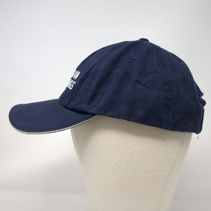 TCKB Morton Buildings Baseball Cap Blue One Size Cotton Strapback Logo Hat