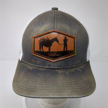 Westrek Patch Snapback Mesh Back Trucker Hat Black One Size Adjustable