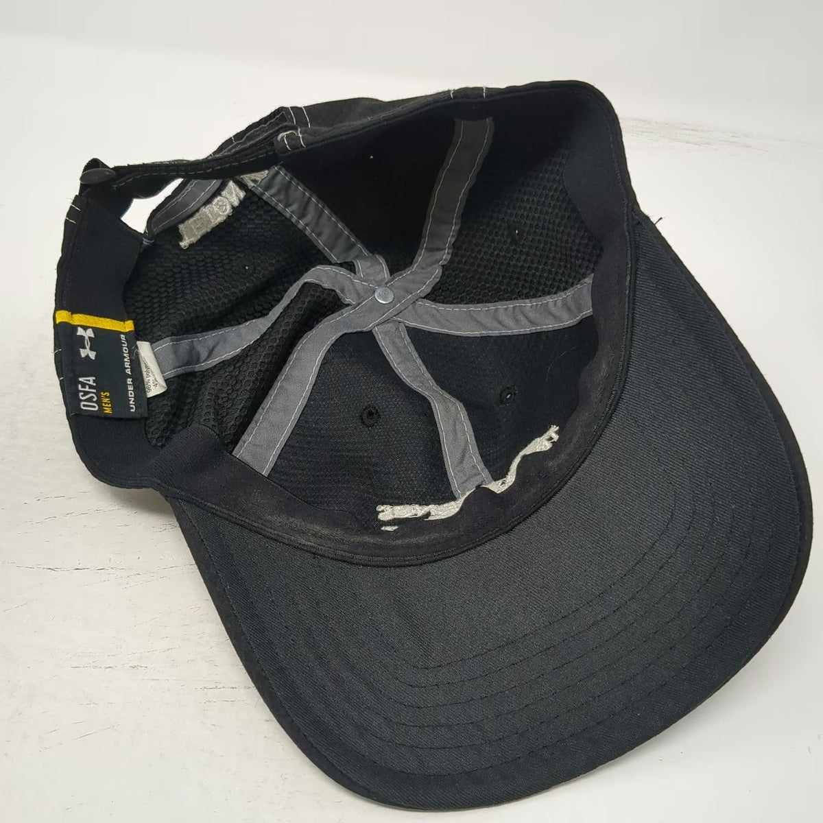 Under Armour Baseball Cap Black OSFM Teton Springs Resort Club ID Strapback Hat