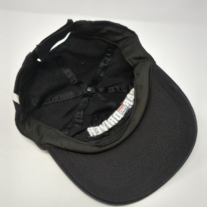 Car And Driver Strapback Hat Black One Size Adjustable Embroidered Vented Holes