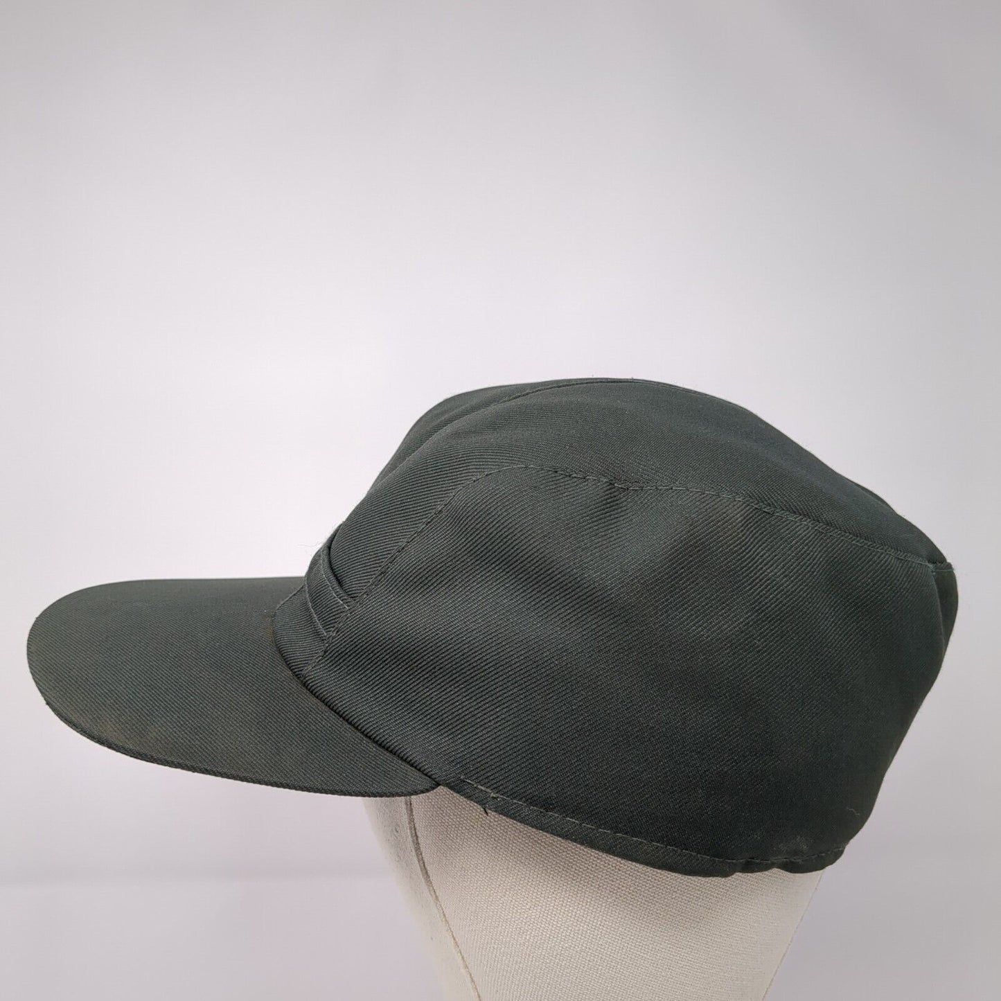 Unbranded Fitted Cadet Army Cap Hat Green 7 5/8 Solid Blank Outdoor