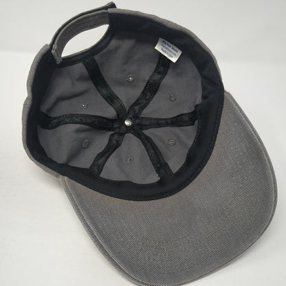 Unbranded Strapback Hat Gray One Size Adjustable Vent Holes Outdoor Blank