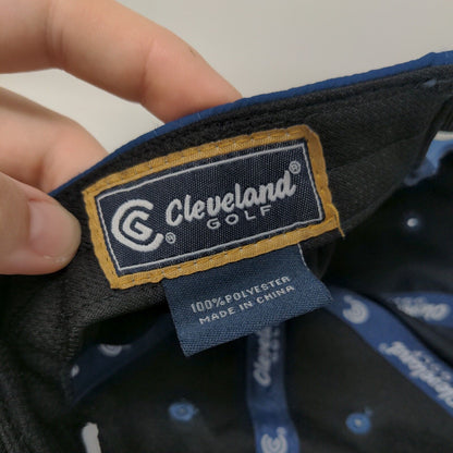 Cleveland Golf Strapback Hat Blue One Size Embroidered Logo 6 Panel