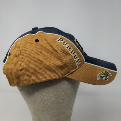 Twins Enterprise Men's Strapback Hat Blue Size OSFA Purdue Boilermakers Logo