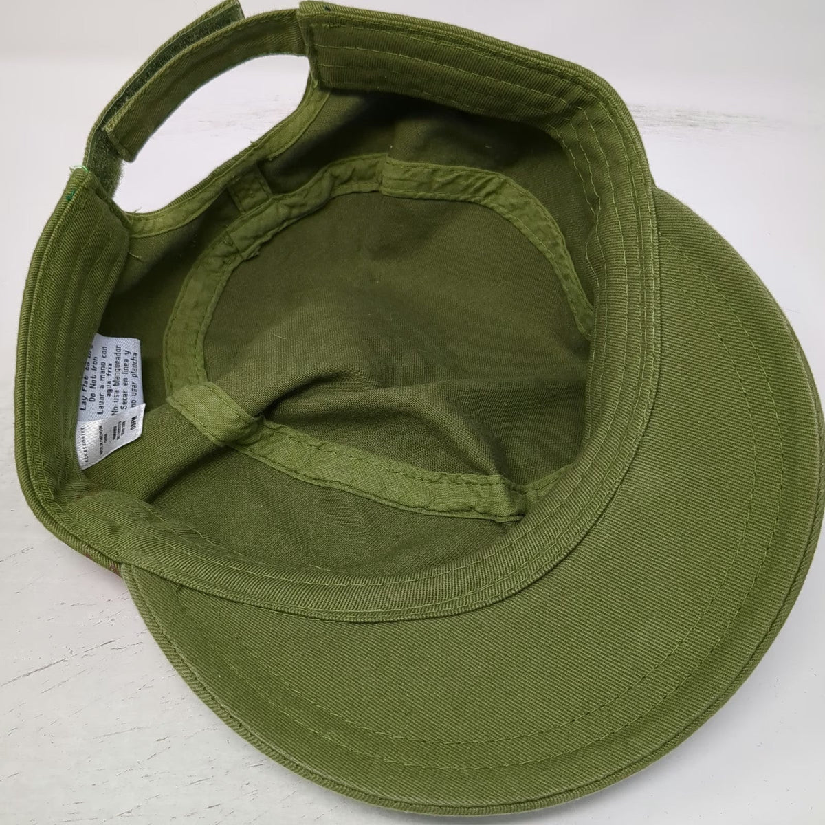 Army Cap Green One Size Forever Wild Tattoo Graphic Heart Rose Bird Cotton Hat