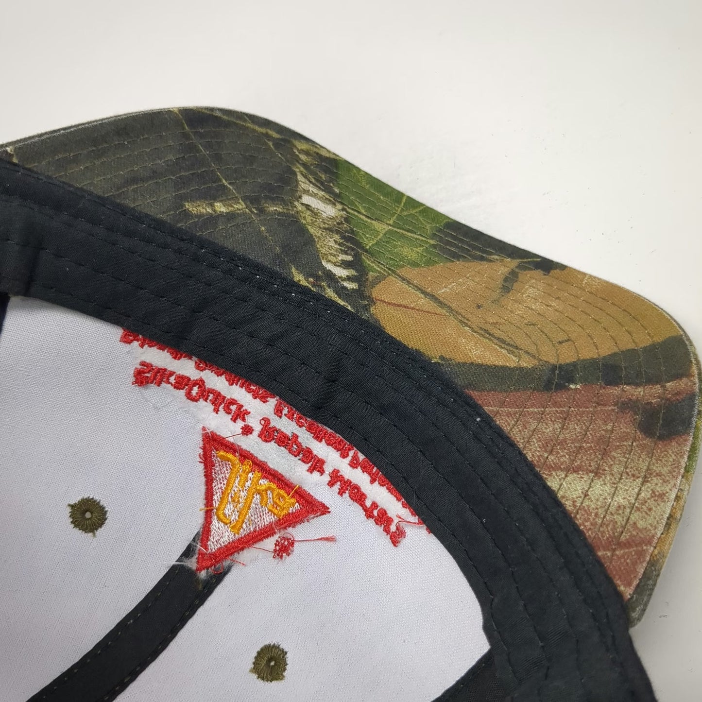 Port Authority Baseball Cap Green Brown Camo OSFM Sika Repair Mortars Mesh Hat