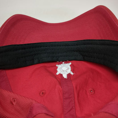 Ahead Baseball Cap Red One Size Turtle 1918 Athletic Embroidered Strapback Hat