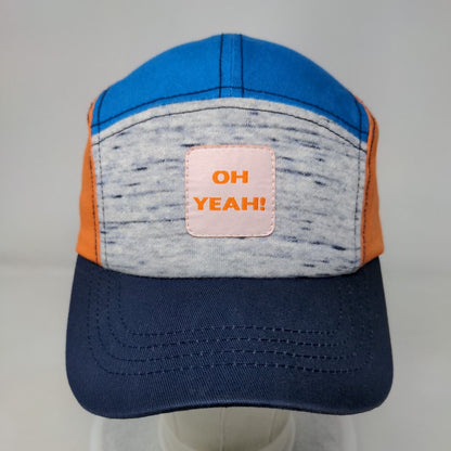 Oh Yeah! Strapback 5 Panel Hat Multi One Size Colorblock Vent Holes