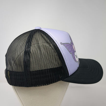Sanrio Trucker Hat Purple One Size Kuromi My Melody Rhinestone Mesh Snapback