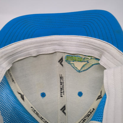 Pacific Headwear Fitted Mesh Back Trucker Hat Multi 7 3/8 Embroidered