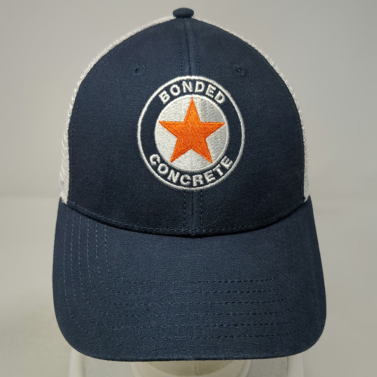 The North Face Trucker Hat Blue One Size Bonded Concrete Star Mesh Snapback