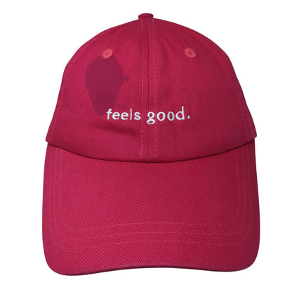 Feels Good Ptula Slideback Hat Pink One Size Adjustable Embroidered