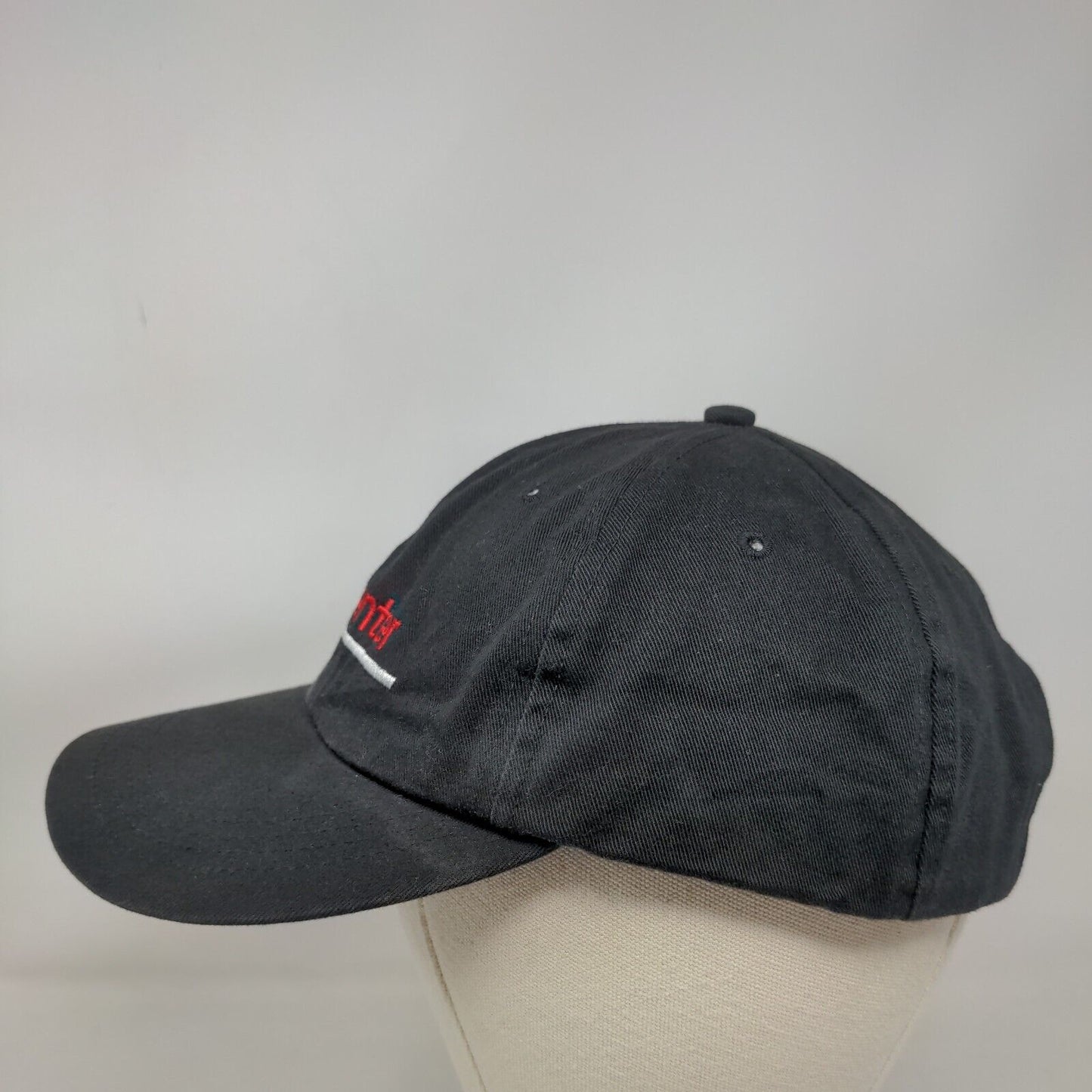 GE Supply Tech Center Adult Slideback Hat Black Fit All Embroidered Cotton