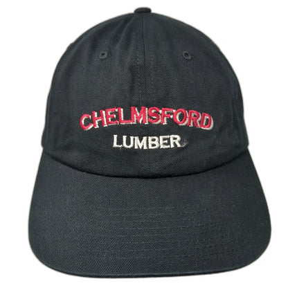 Richardson Baseball Cap Black One Size Chelmsford Lumber Slideback Cotton Hat