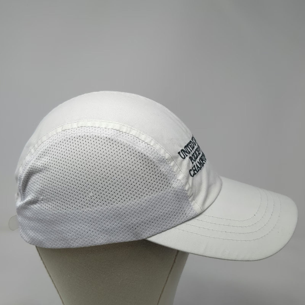 HA Baseball Cap White One Size Police & Fire Championships Mesh Strapback Hat
