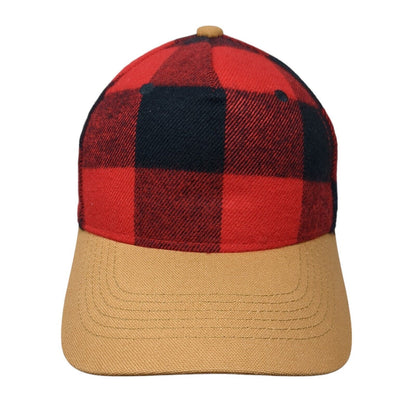 Unbranded Snapback Hat Multicolor OSFA Adjustable Plaid Vent Holes